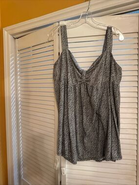 Cato Black and White Speckled V-Neck